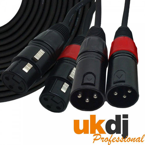 Balanced twin xlr male - xlr, to