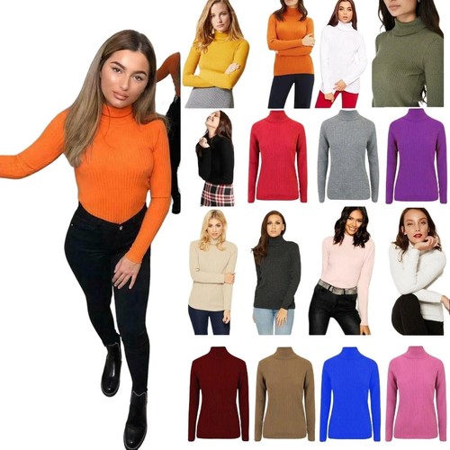 Ladies high polo roll neck - roll,
