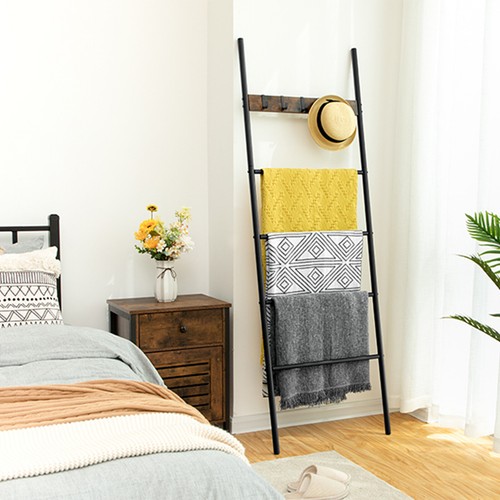 Hoobro towel rack - towel, ladder