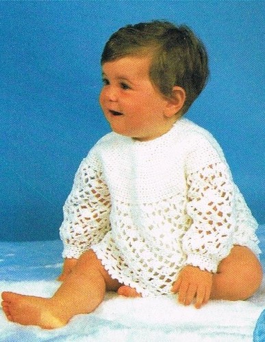 Baby crochet pattern lacy - baby,