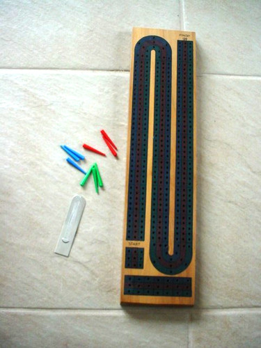 Track wooden cribbage - 3-track, board