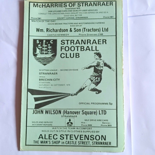Stranraer brechin city - stranraer, v