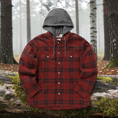 Mens levis shacket checked - mens,