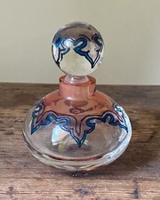 Vintage hand blown Glass Perfume Bottle 