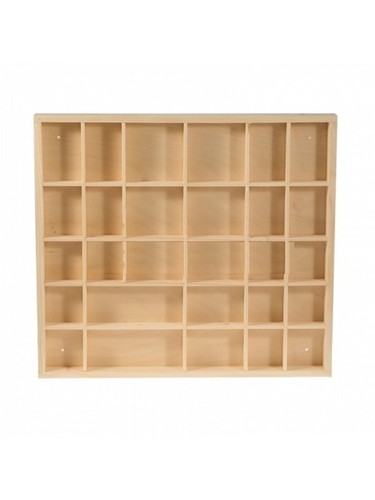 Wooden display shelf - wooden, /