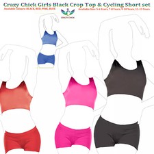 Kids Girls Crop Top Sleeveless