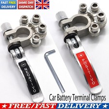 2 X 12V Heavy Duty Car Bettery Terminals Clamps Connector Quick Release Car Van