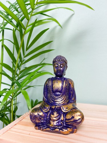 Gold leaf buddha - gold,