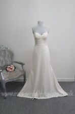 Charlotte Balbier ivory fit and flare wedding dress UK 12