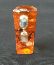 Vintage Orange Lucite Resin