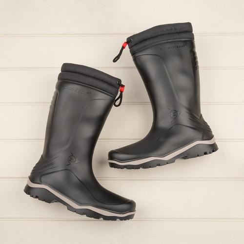 Dunlop mens wellies - mens, black