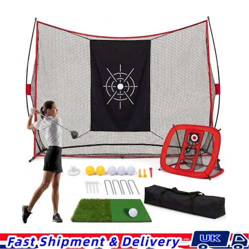 Golf practice net 10x7ft with - golf,