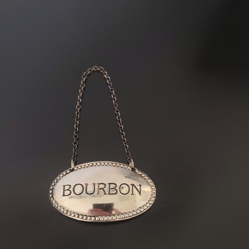 Godinger bourbon bottle tag - bottle,