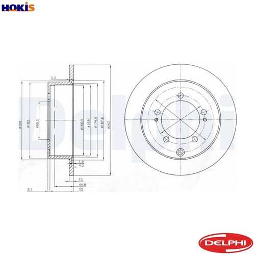Brake disc bg4037 for - 2x,