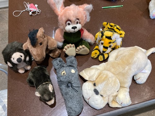 Soft toy mixed animal teddy - 7x,