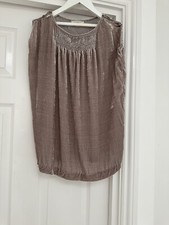 Caramel Baby & Child, Crushed Velvet Style, Mink Dress With Smocking Age 6