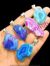 Multi Slice Agate Gemstone 925
