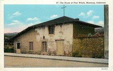 Linen Postcard CA F056 House