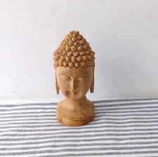 Serene Small Wooden Buddha