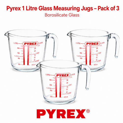 Pack pyrex litre glass - pyrex,