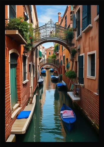 Intimate venice canals - intimate, framed