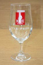 Collectable Breweriana - Pint Glass - Madri Excepcional Lager Beer - Stemmed M21