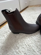 Just Togs Ladies Leather AMAZONAS RIDING BOOTS  SIZE 6 In Brown Leather BNWOT