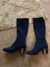 Women's. BODEN faux suede navy