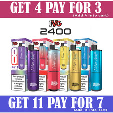 IVG 2400 4 in 1 Rechargeable & Refillable Kit | 20mg | IVG 2400 Refill Pods | F9