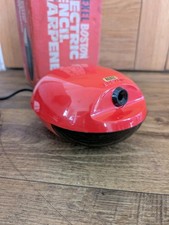 Vintage Rexel Boston Electric Pencil Sharpener Egg Mid Century Modern Orange
