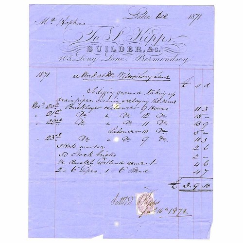 1871 billhead kipps - 1871,