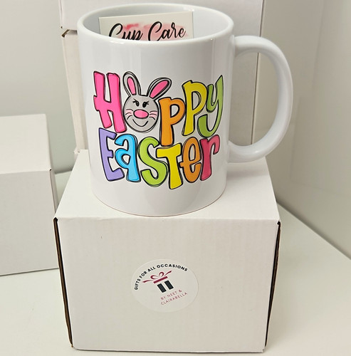 Happy easter bunny ceramic - bunny,