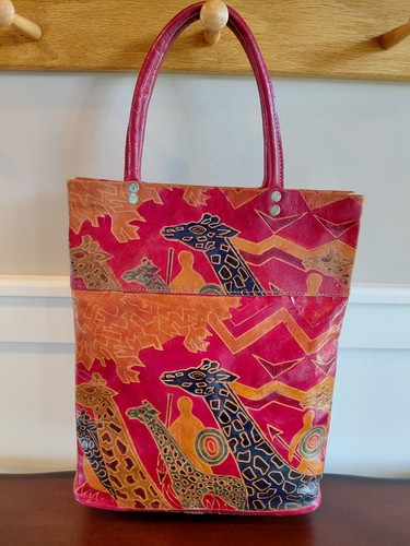 Red safari giraffe print - safari,