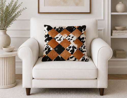 Genuine cowhide cushion cover - cowhide,