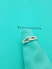 Tiffany & Co. Paloma Picasso Silver Love Knot Ring size W 1/2UK, 11.25US, 65.5EU