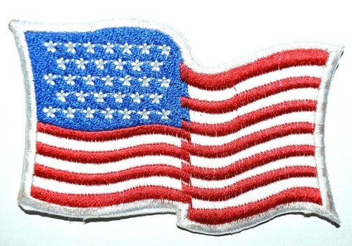 American embroidered wavey usa - american,
