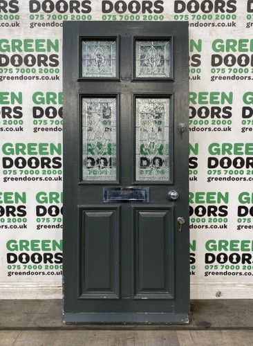 Decorative glass front door - glass,