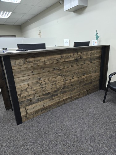 Rectangular wood reception - rectangular,