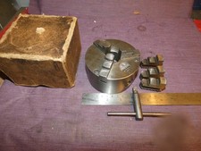 MYFORD    ML7  SUPER 7 LATHE  PRATT BURNERD 100M 3 JAW CENTERING CHUCK JAWS KEY