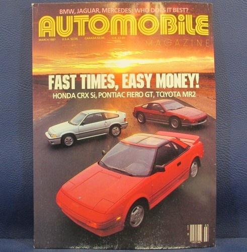 Automobile magazine march 1987 - automobile,