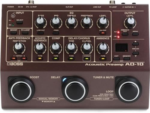 Boss acoustic preamp - boss, ad-10
