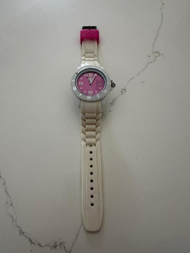 Quartz ice watch white - ice, white/pink