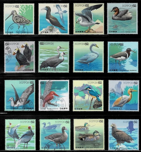 Japan 1991 waterbirds - japan, series
