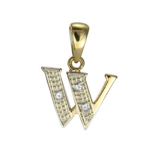 9ct gold diamond alphabet - 9ct,