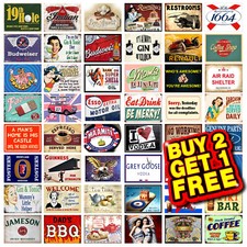 Metal Signs Retro Vintage Home