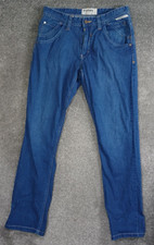 Mish Mash Mens Jeans W32 Reg L32 Medium Blue Denim Regular Fit Tapered