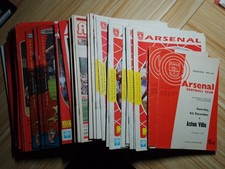 ARSENAL 77 HOME PROGRAMMES VARIOUS SEASONS 1960's ON=ALL LISTED WITH CONDITION