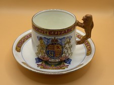 1937 Paragon China Cup & Saucer Coronation of King George & Queen Elizabeth