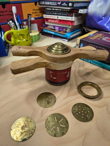 Antique wooden chakli press - antique,