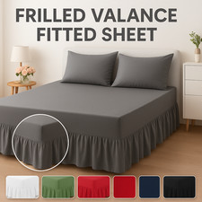 Luxury frilled fitted - frilled, bed